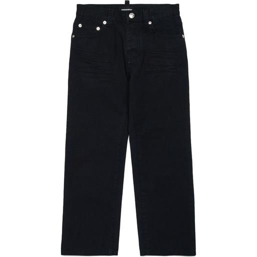 DSQUARED2 KIDS jeans dritti icon - nero