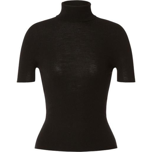 Alberta Ferretti top a collo alto - nero