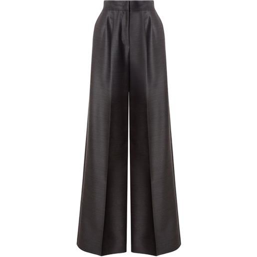 Alberta Ferretti pantaloni a vita alta - grigio
