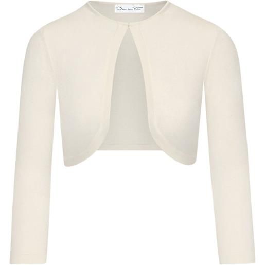 Oscar de la Renta bolero con maniche a 3/4 - toni neutri