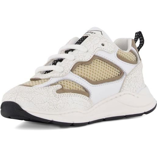 DSQUARED2 KIDS sneakers con effetto craquelé in rete - toni neutri