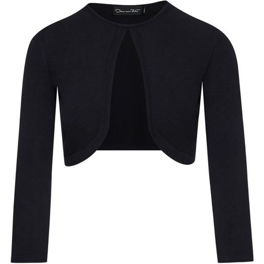 Oscar de la Renta bolero girocollo - blu