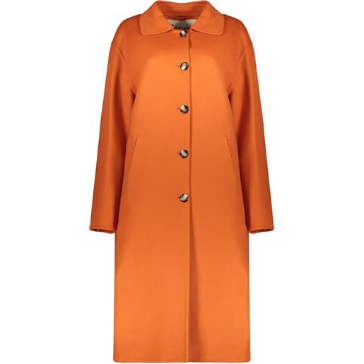 Herno cappotto con colletto classico - arancione
