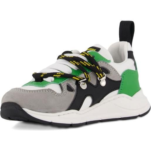 DSQUARED2 KIDS sneakers con inserti - verde