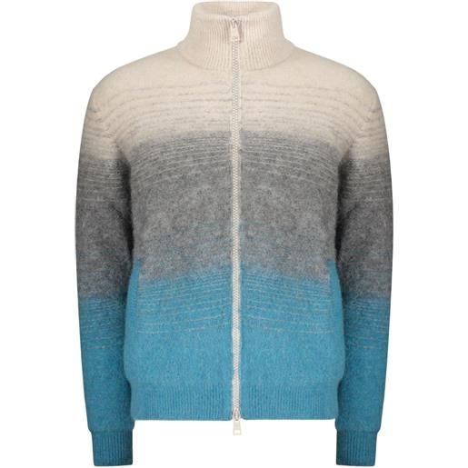 Herno cardigan a collo alto - blu