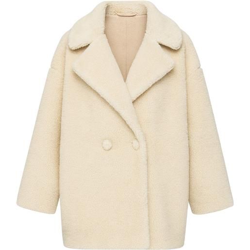 TWINSET cappotto teddy doppiopetto