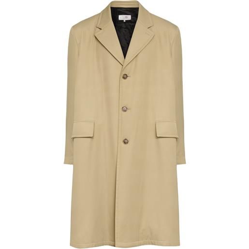MM6 Maison Margiela cappotto monopetto - toni neutri