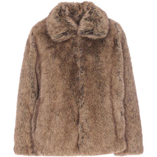 LIU JO giacca in pelliccia sintetica - marrone