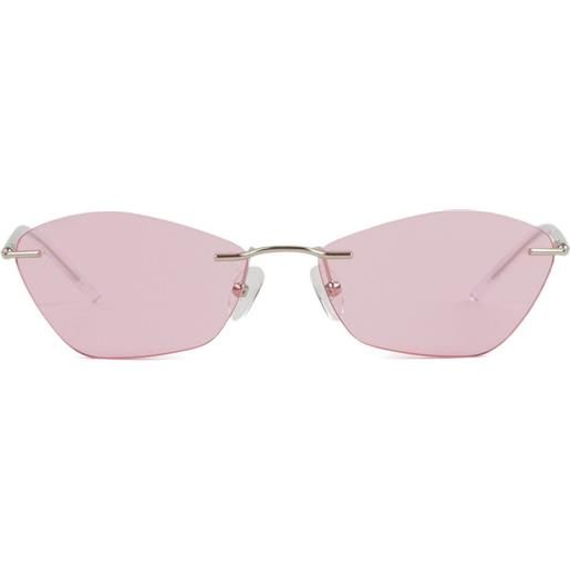Alexander McQueen occhiali da sole cat-eye - grigio
