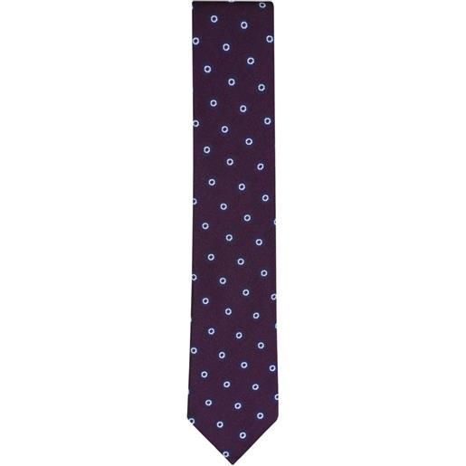 Zegna cravatta a fiori - viola