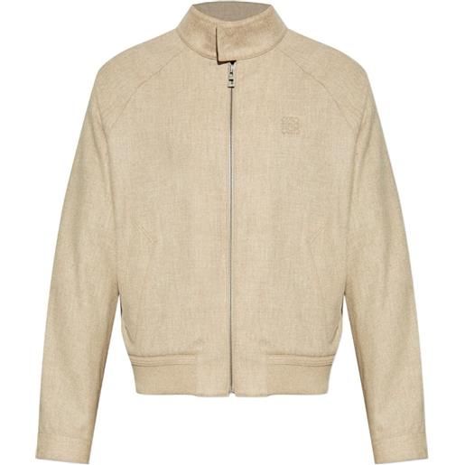 LOEWE giacca con zip - toni neutri