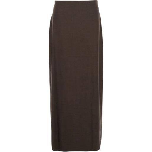 LouLou de Saison gonna a matita midi - marrone