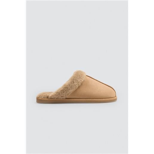 Ysabel Mora sneakers basiche con pelliccia marrone