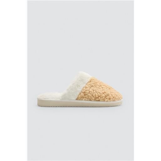 Ysabel Mora pantofole da casa con pelliccia e pelle di pecora