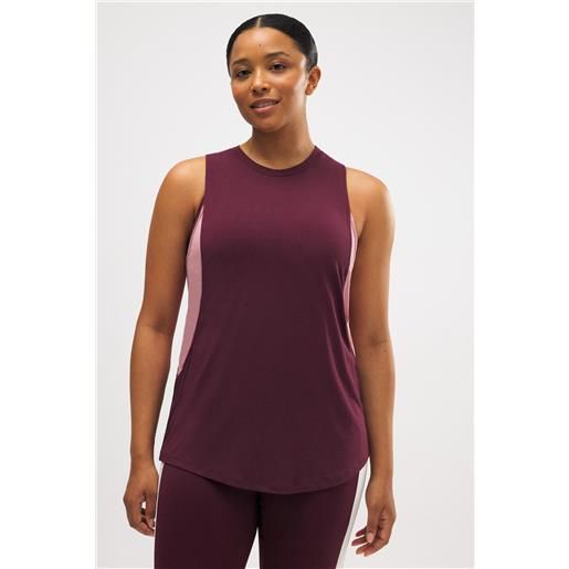 Ysabel Mora maglietta sportiva senza maniche bordeaux