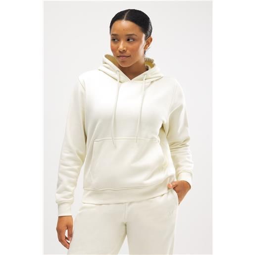 Ysabel Mora felpa con cappuccio regolabile con interno in pile color avorio