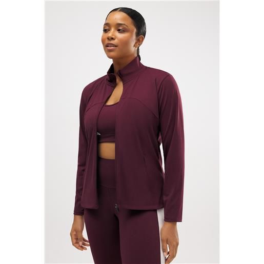 Ysabel Mora giacca sportiva traspirante aderente bordeaux