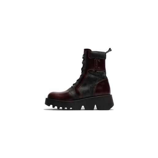 Fly London zely315fly, fashion boot donna, wine/black, 36 eu