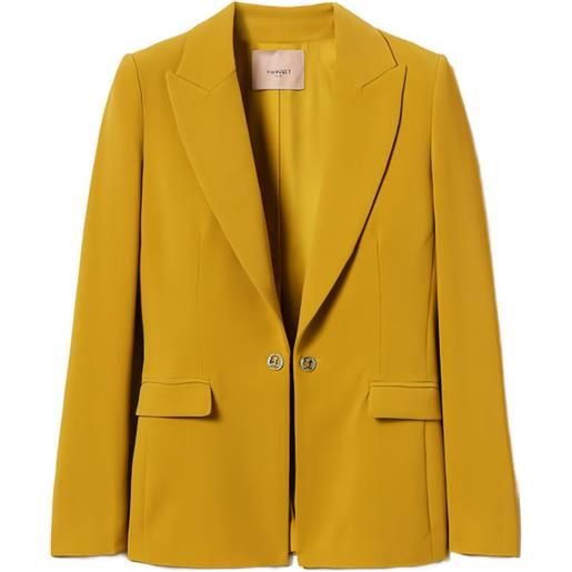 TWINSET blazer monopetto - giallo