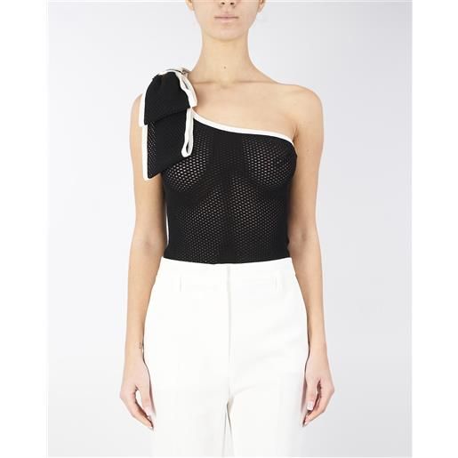 ELISABETTA FRANCHI body monospalla in punto rete