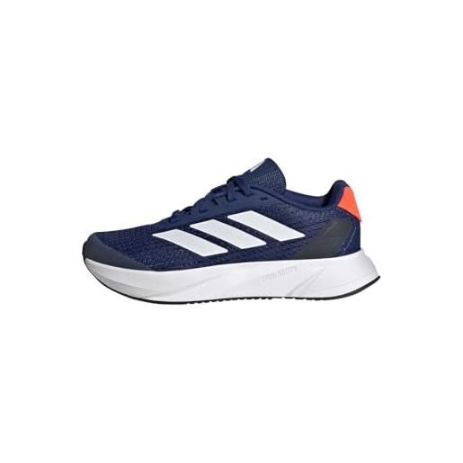 adidas duramo sl shoes kids, scarpe da corsa unisex - bambini e ragazzi, cloud white solar red, 38 eu