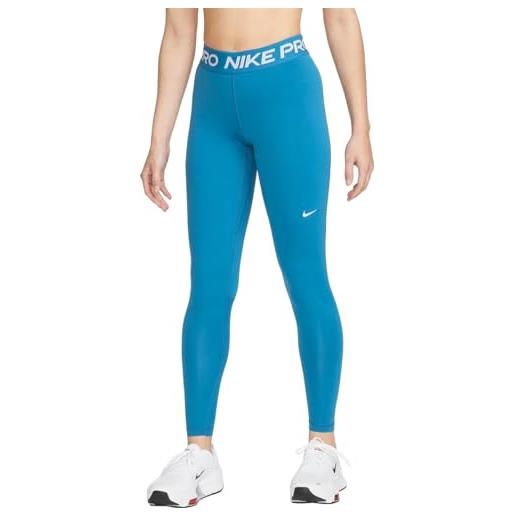 Nike cz9779-457 w np 365 tight leggings donna industrial blue/white taglia xs