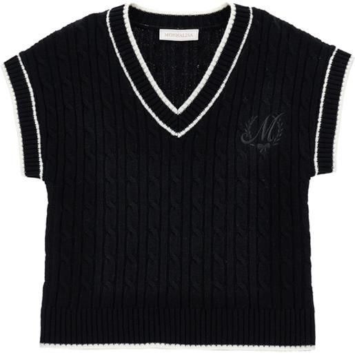 Monnalisa gilet scollo v a costine