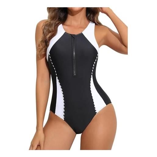 Costume Intero A Maniche Lunghe ABAFIP Donna - Modesto E Protettivo Per