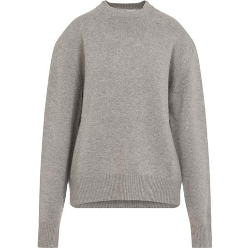 The Frankie Shop felpa con scollo rotondo in lana - grigio