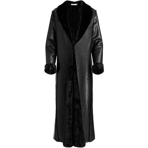 alice + olivia cappotto lungo shelby - nero