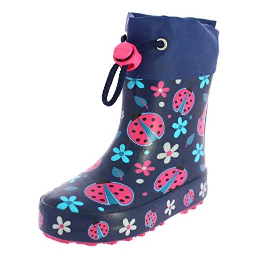 Beck coccinella calde, stivali di gomma bambine e ragazze