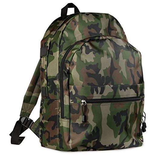 Subitodisponibile zaino 32x 44x 18 cm militare mimetico camouflage scuola gite ragazzi e adulti