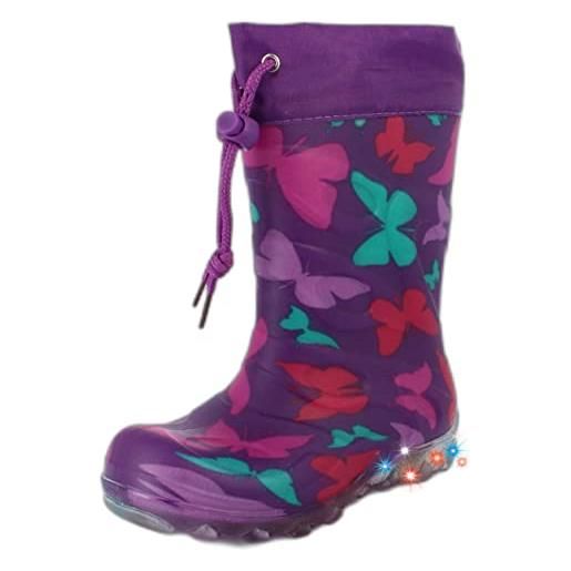 Beck butterfly, stivali di gomma bambine e ragazze