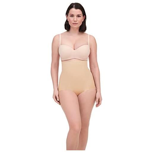 Chantelle basic shaping, culotte vita alta, intimo modellante, beige (nude), 38