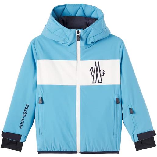 Moncler Grenoble Enfant giacca da sci in tessuto tecnico con logo