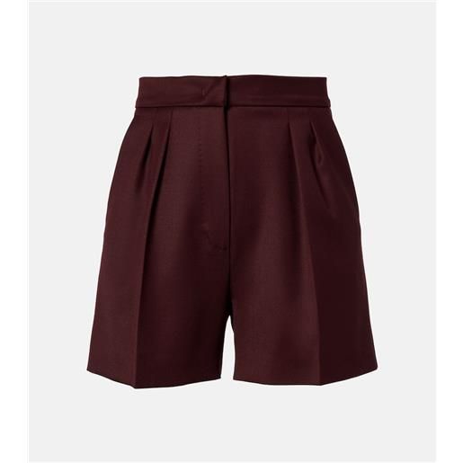 Max Mara shorts ozieri in lana vergine a vita alta