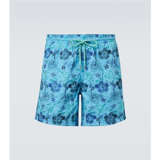 Vilebrequin costume da bagno mistral con stampa floreale