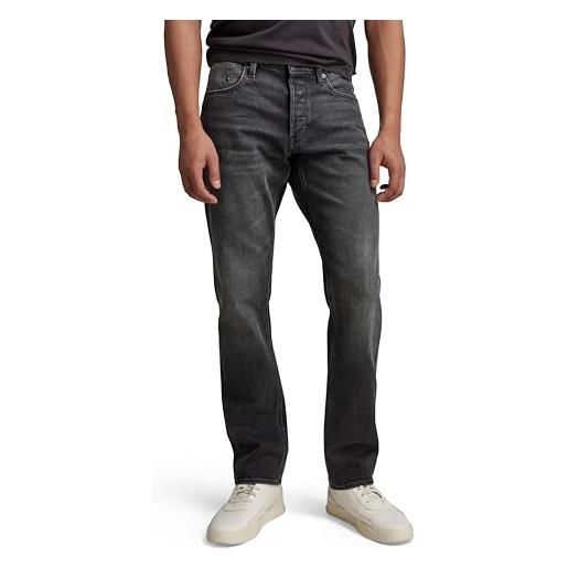 G-STAR mosa straight jeans uomo, nero (worn in black moon d23692-b479-g108), 40w / 34l