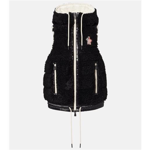 Moncler Grenoble piumino senza maniche con cappuccio