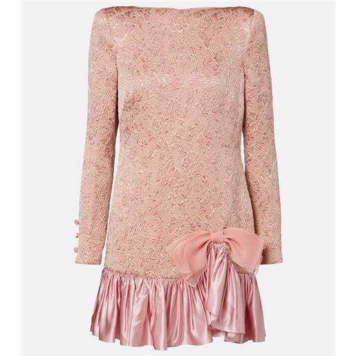 Valentino abito corto in misto lana e seta