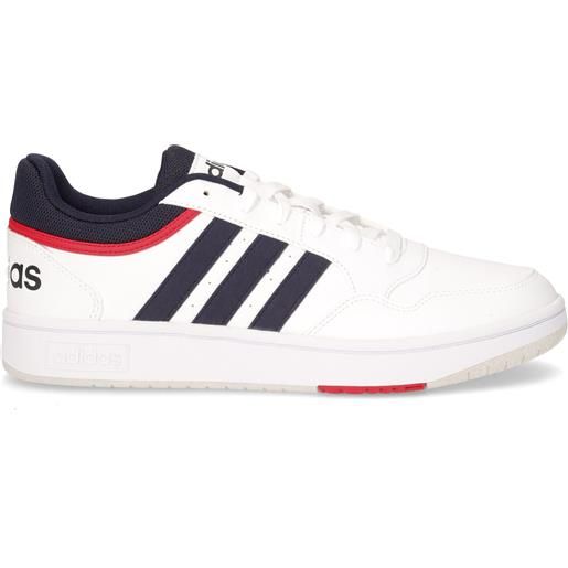ADIDAS hoops 3.0 sneaker in ecopelle bianco - uomo - bianco