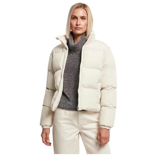 Urban Classics ladies cropped peached puffer jacket donna giacca invernale nero m 100% poliestere