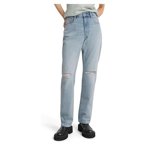 G-STAR viktoria high straight jeans donna, blu (vintage olympic blue d23959-d503-d905), 30w / 28l
