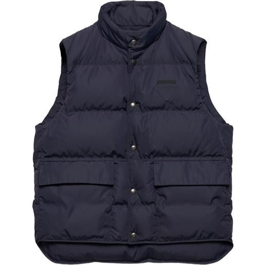 Prada gilet imbottito - blu