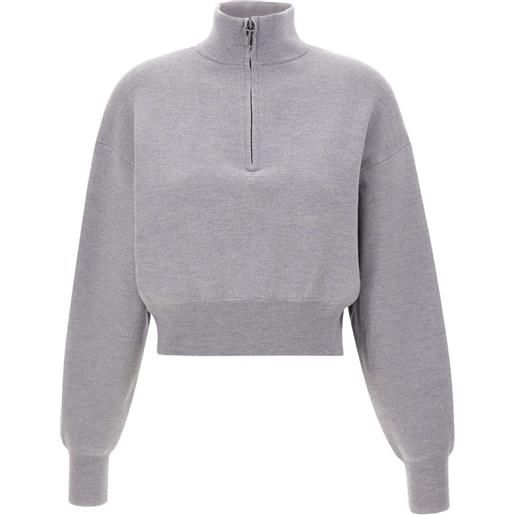 Victoria Beckham felpa con zip - grigio