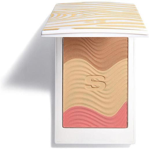 Sisley phyto-touche poudre eclat soleil blush tre colori peche doree