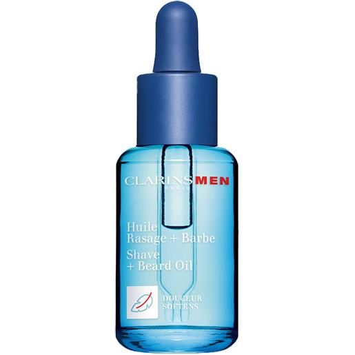 Clarins shave and beard oil retail olio rasatura 30 ml
