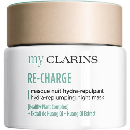Clarins re-charge masque nuit hydra repulpant maschera notte rimpolpante 50 ml