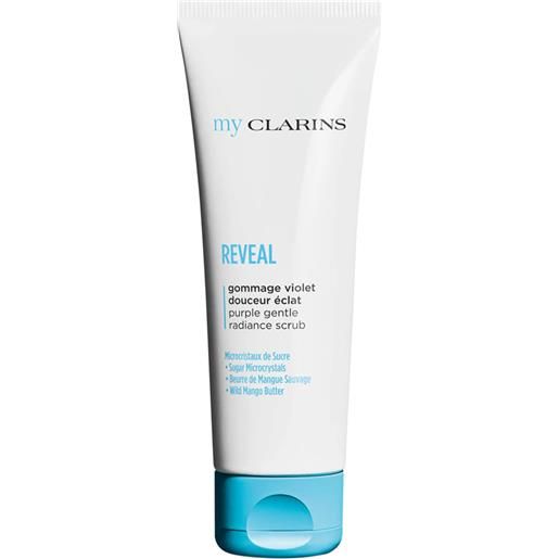 Clarins my Clarins reveal gommage violet doucer eclat scrub detergente illuminante 50 ml