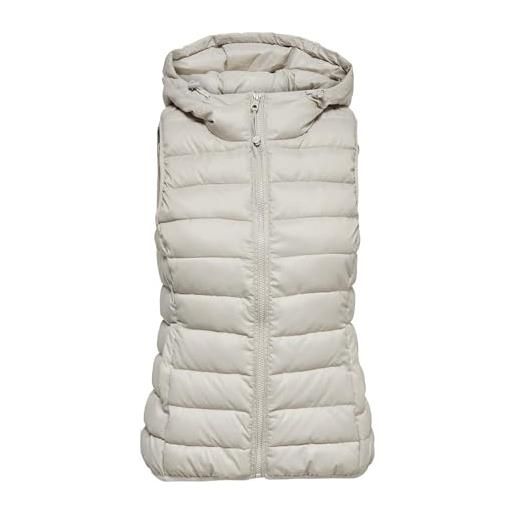 Only onlnewtahoe hood waistcoat otw noos, gilet donna, nero, xl